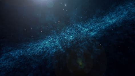 Blue Milky Way Galaxy Deep Space Background Stock Motion Graphics Sbv