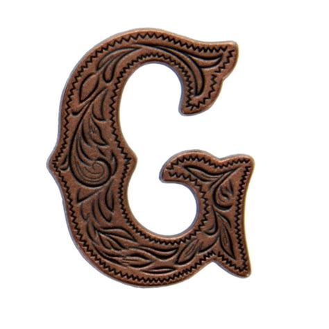 Alphabet Letter G Concho Antique Copper 34 Tall 1339 073 Stecksstore