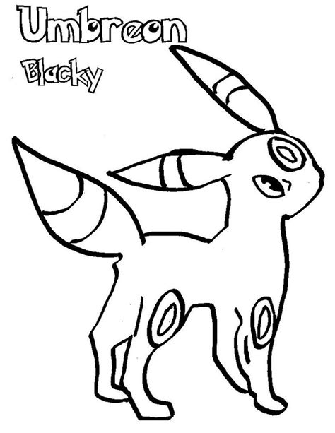 ️umbreon Pokemon Coloring Pages Free Download