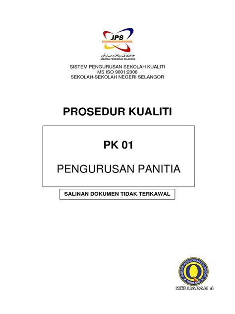 PDF Pk 01 Prosedur Pengurusan Panitia DOKUMEN TIPS
