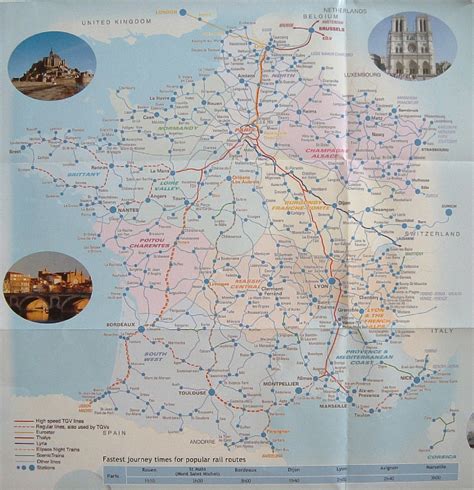 Rail Travel In France And Elsewhere In Western Europe Map