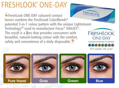 Freshlook One Day Grey Natural Contact Lenses Colored Contacts