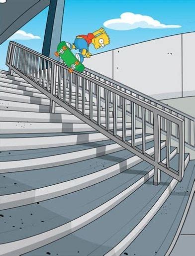 Bart Simpson Bs Nosebluntslide Skateboarding At