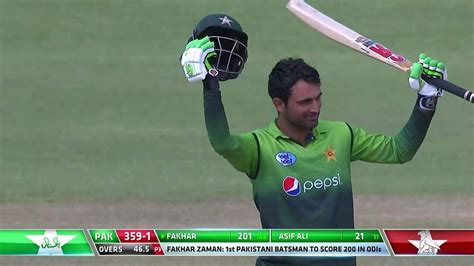 Fakhar Becomes First Pakistani Batsman To Score Double Ton In Odi