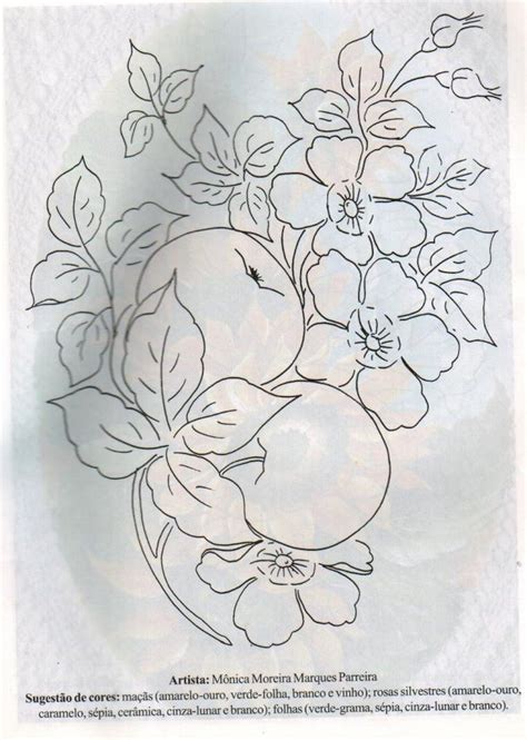 Plantillas Dibujos De Flores Para Pintar En Tela E Imprimir