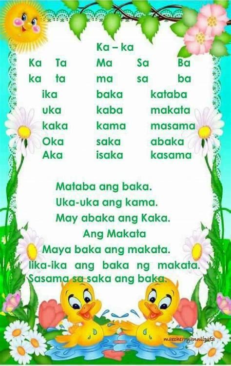 Abakada Tagalog Words Rewaindie