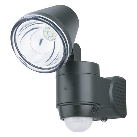 Link2home Super Bright Black 190 Lumen Motion Activated Outdoor Single