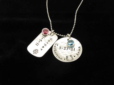 Harper & Catherine Anna Set. Customizable with different stamps. | Jewelry, Harper, Dog tag necklace