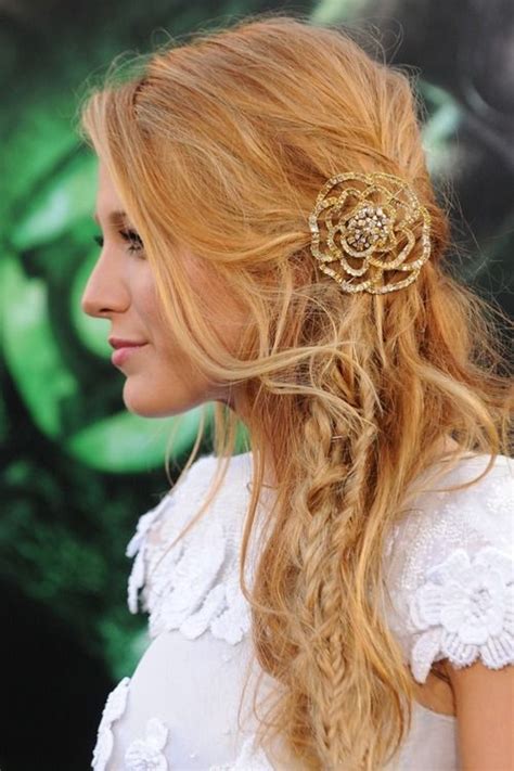 Red Carpet Hairstyle Glamorous Half Up With Braids And
