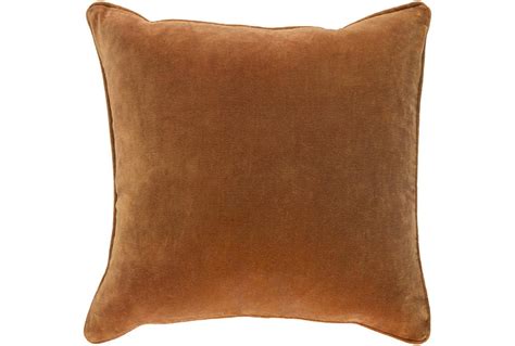 This sale is for (1) pillow cover and does not include the pillow insert. Accent Pillow-Burnt Orange Velvet 18X18 | Living Spaces