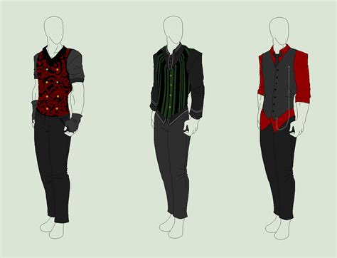 Boy character character outfits male character design cute anime boy hot anime guys anime boy hair anime boy zeichnung manga clothes estilo anime. Outfit Adopts 3 Pack - Gentleman Waistcoats - SOLD by ...