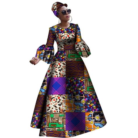 Giovacker women's african print casual party dress dashiki traditional costume. 2019 African Dresses for Women Dashiki African Bazin Rich ...