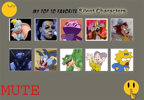 My Top 10 Favorite Silent Characters By Sithvampiremaster27 On Deviantart