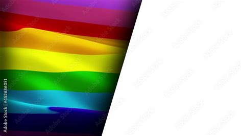 Rainbow Pride Flag Half White Background Rainbow Gay America Lesbian