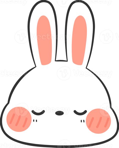 Cute Rabbit Head Cartoon Element 10792468 Png