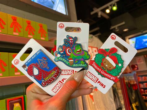 photos new season s grootings heroic holiday and spider man pins assemble at marvel super