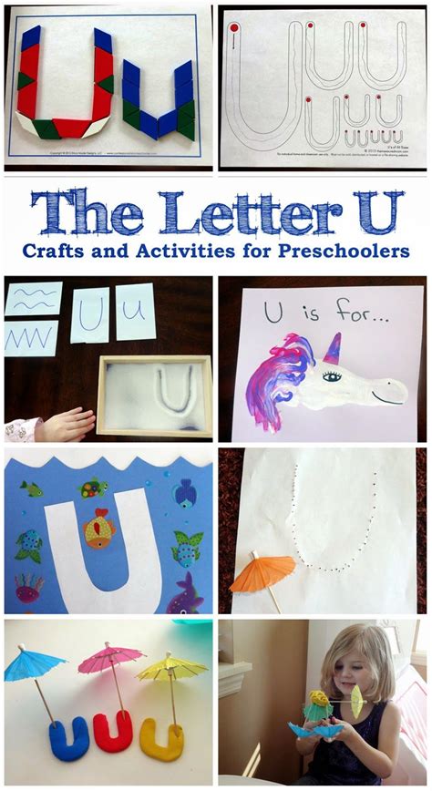 Moms Tot School The Letter U Preschool Activities Letter U Crafts