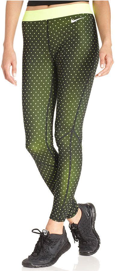 Nike Pro Hyperwarm Dot Print Dri Fit Leggings Active Wear Pants
