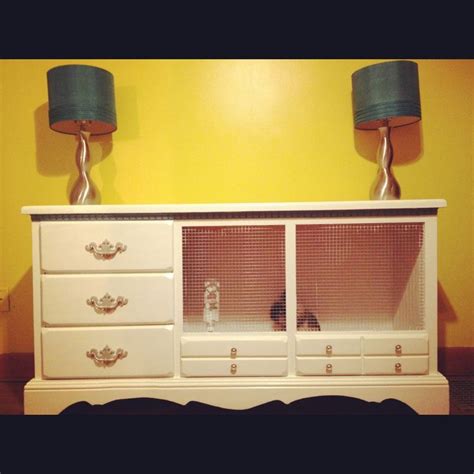 Diy Rabbit Cage Out Of Old Dresser Bailey Pinterest