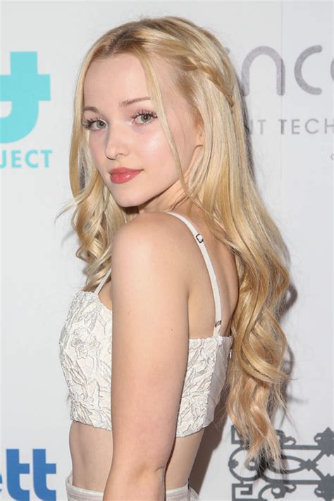 Dove Cameron Wavy Golden Blonde Loose Waves, Mini Braids ...
