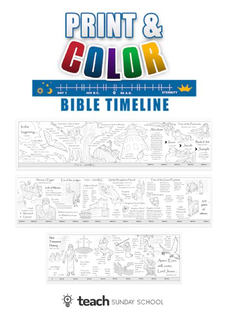 Printable Bible Timeline — Teach Sunday School Bible
