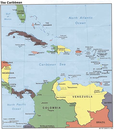 Map Of Caribbean