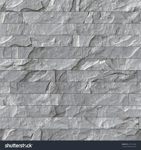 Seamless Stone Wall Texture Tile Background Stock