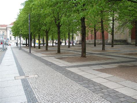 Berlin Pavement Streetscape Germany Stone Pedestrian Green Place