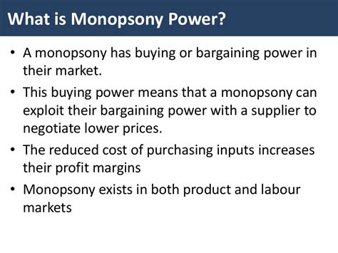 Monopsony Power