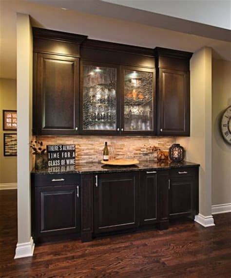 Why choose michigan kitchen cabinets? This dry bar is part of a kitchen remodel where the ...