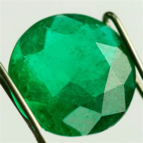 119 Ct Round Fine Natural Colombian Emerald Gem Emeraldelegance