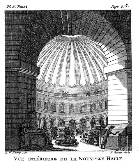 Les Halles Paris 1786 Artist F By Print Collector
