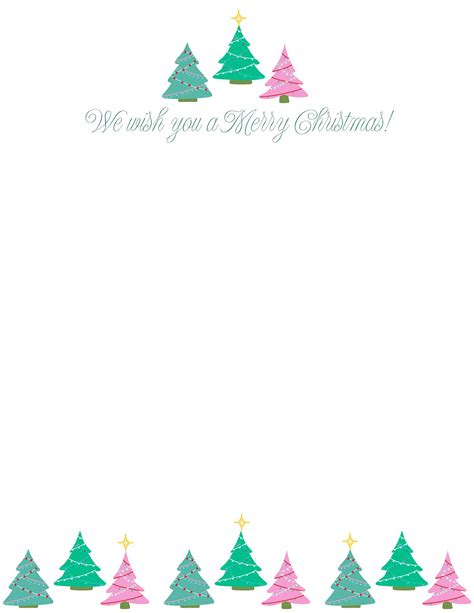 Downloadable Free Christmas Stationery Templates For Word Master Template