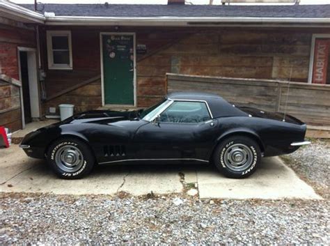 Sell Used Convertible Corvette C3 1968 327 Four Speed Black Hard