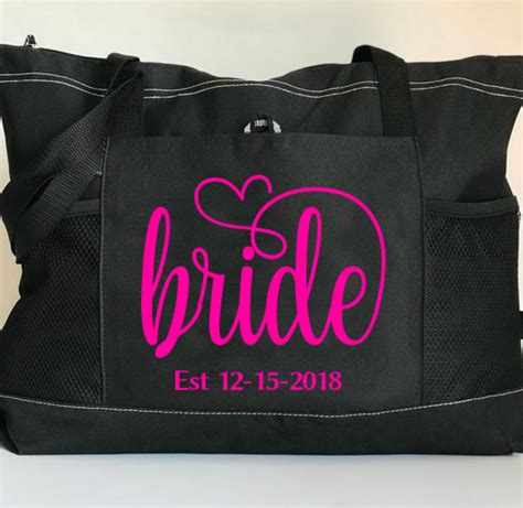 The Bride Will Love This Stylish And Functional Tote Bag Personalized