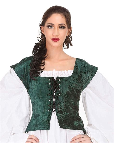 Pirate Wench Peasant Renaissance Medieval Costume Corset Bodice Clothing