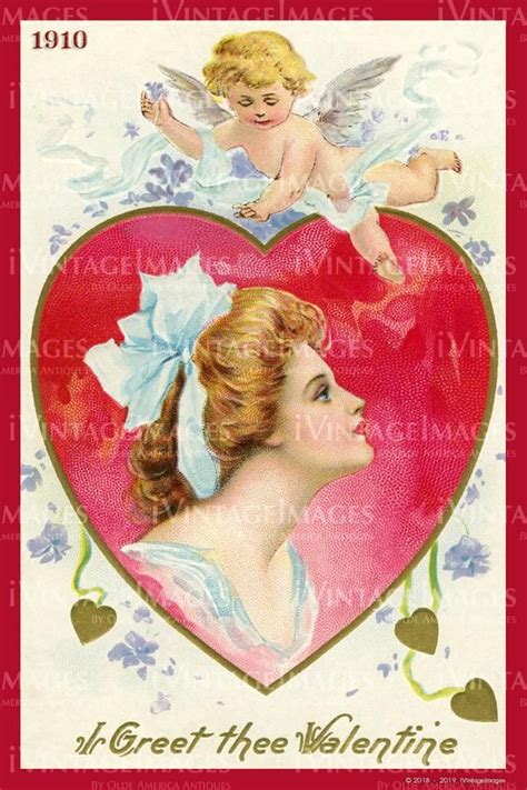 Victorian Valentine And Cupid 1910 43 My Funny Valentine Valentine