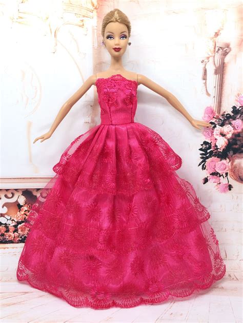 Nk من قطعة حزب ثوب الأميرة دمية فستان الزفاف النبيلة ل الأزياء تصميم الزي أفضل هدية ل فتاة دمية