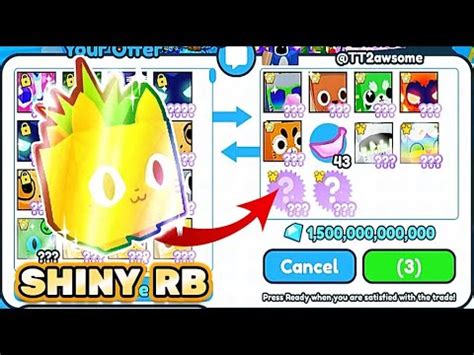 Insane Offers For First Shiny Rb Huge Pineapple Cat Trading Montage In Pet Simulator X Roblox