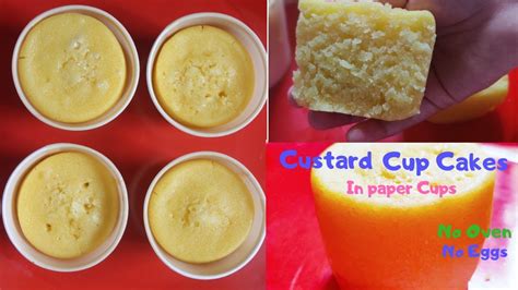 Mix with a small whisk until batter is smooth. No oven, No eggs, no fail Simple Custard Cup Cake in Paper ...