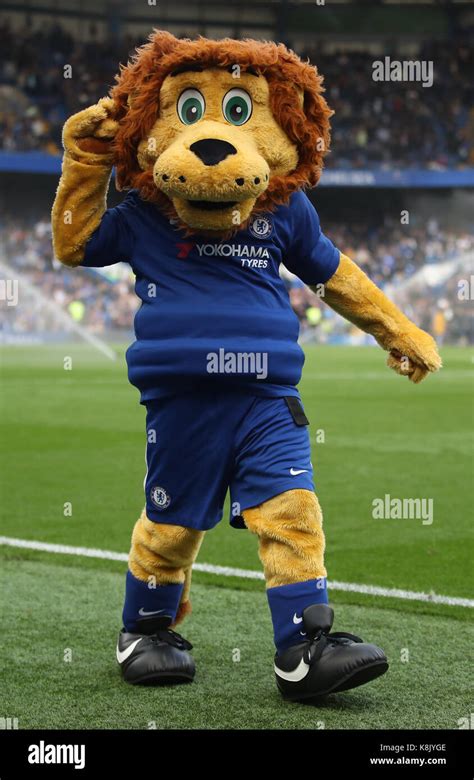 Chelsea Mascot Stamford The Lion During The Premier League Match At