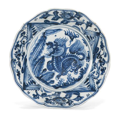 A Chinese Blue And White Porcelain Dish Th Century Christie S