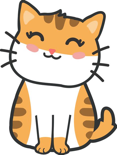 Cute Cat Cartoon Kitty 8483871 Png
