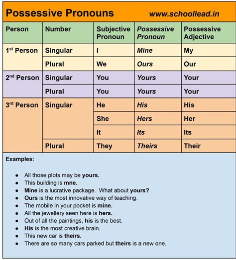 Possessive Pronouns Definition
