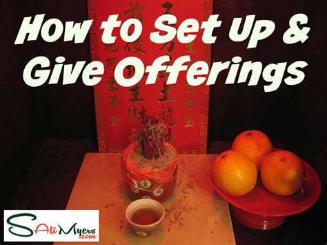 How To Setup An Ancestor Altar And Give Offerings
