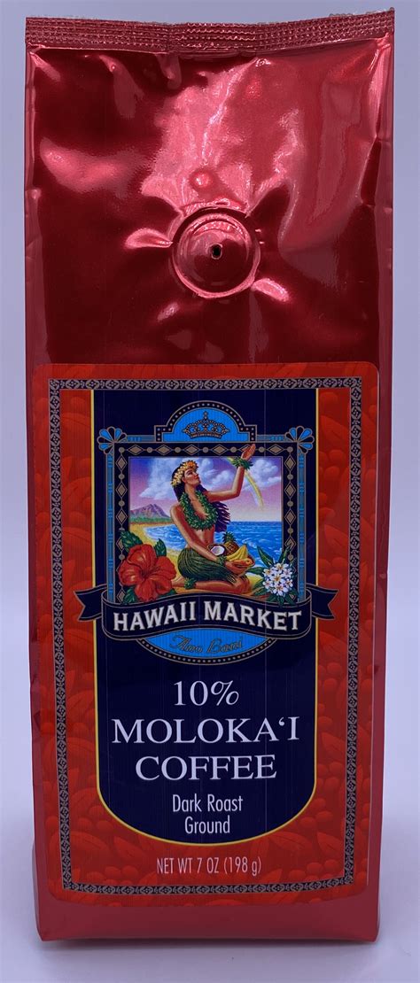 Hawaii Market Molokai Coffee Ounce Ground