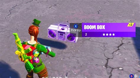 First New Boom Box Gameplay Fortnite Battle Royale Youtube