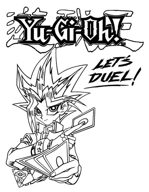 Cool Yugi Muto Coloring Page Download Print Or Color Online For Free
