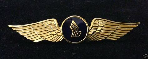 Gold Pilot Wings Logo