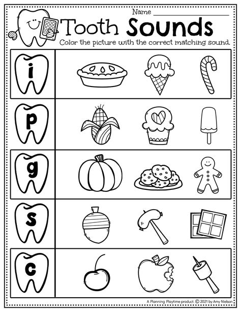 Dental Health Worksheets Preschool Planning Playtime